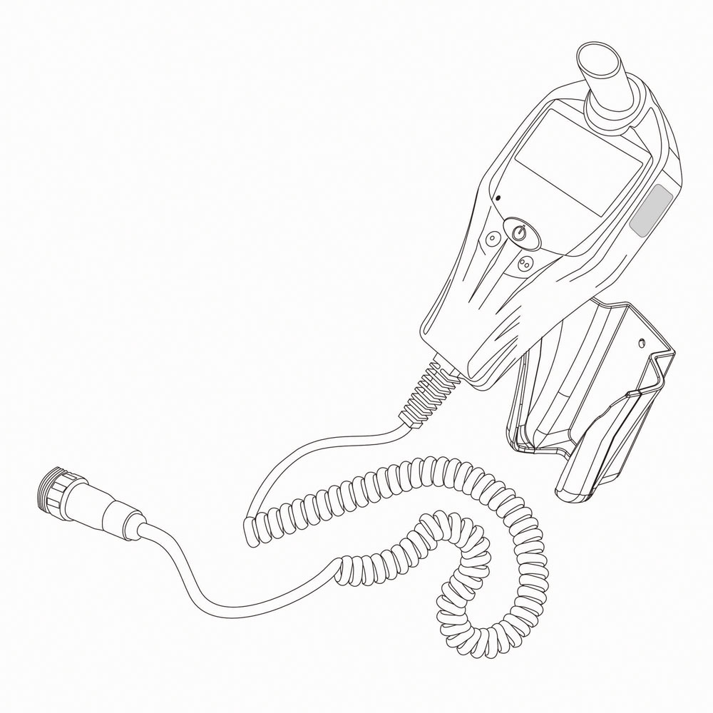 PreLock 90 Handheld Device With Mount Drawing