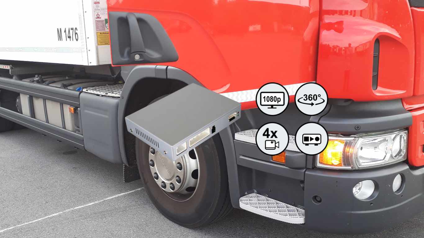 360 Grad Kamerasystem Von TruckWarn Nachrüstung In Transporter LKW Oder Busse