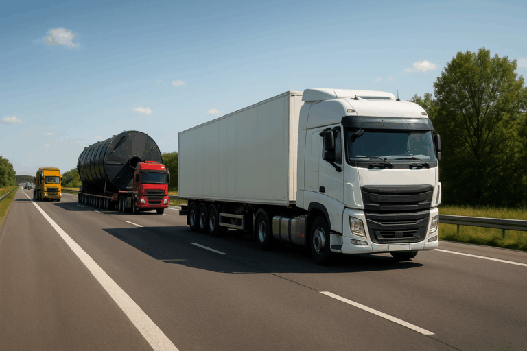 TruckWarn Referenzen LKW auf Autobahn