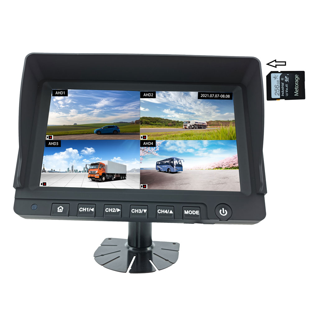 Quad Monitor 9zoll 4xav Eingang Splitbild Dvr Dashcam Funktion 510029195