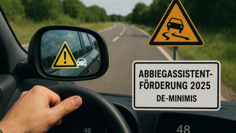 Förderung Abbiegeassistent (AAS) 2025 und De minimis